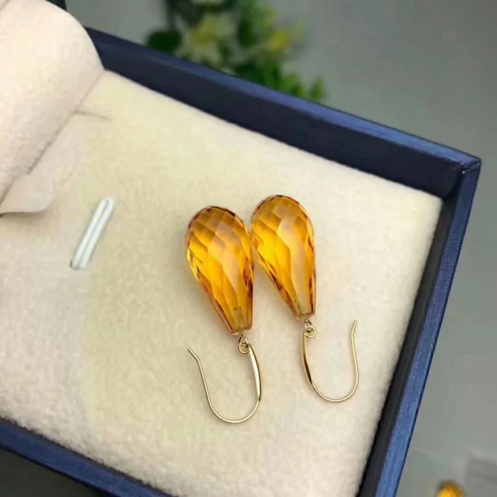 shilovem 18k yellow gold citrine pendants earrings fine Jewelry women party new classic plant gift new mymtz102008agj
shilovem 18k yellow gold citrine pendants earrings fine Jewelry women party new classic plant gift new mymtz102008agj