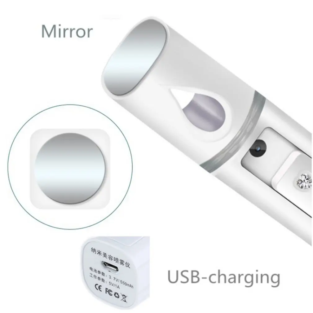 Nanometer Mist Spray Hydrating Instrument Portable Facial Nebulizer Steaming Humidifying Device Moisturizing Skin Care
Nanometer Mist Spray Hydrating Instrument Portable Facial Nebulizer Steaming Humidifying Device Moisturizing Skin Care