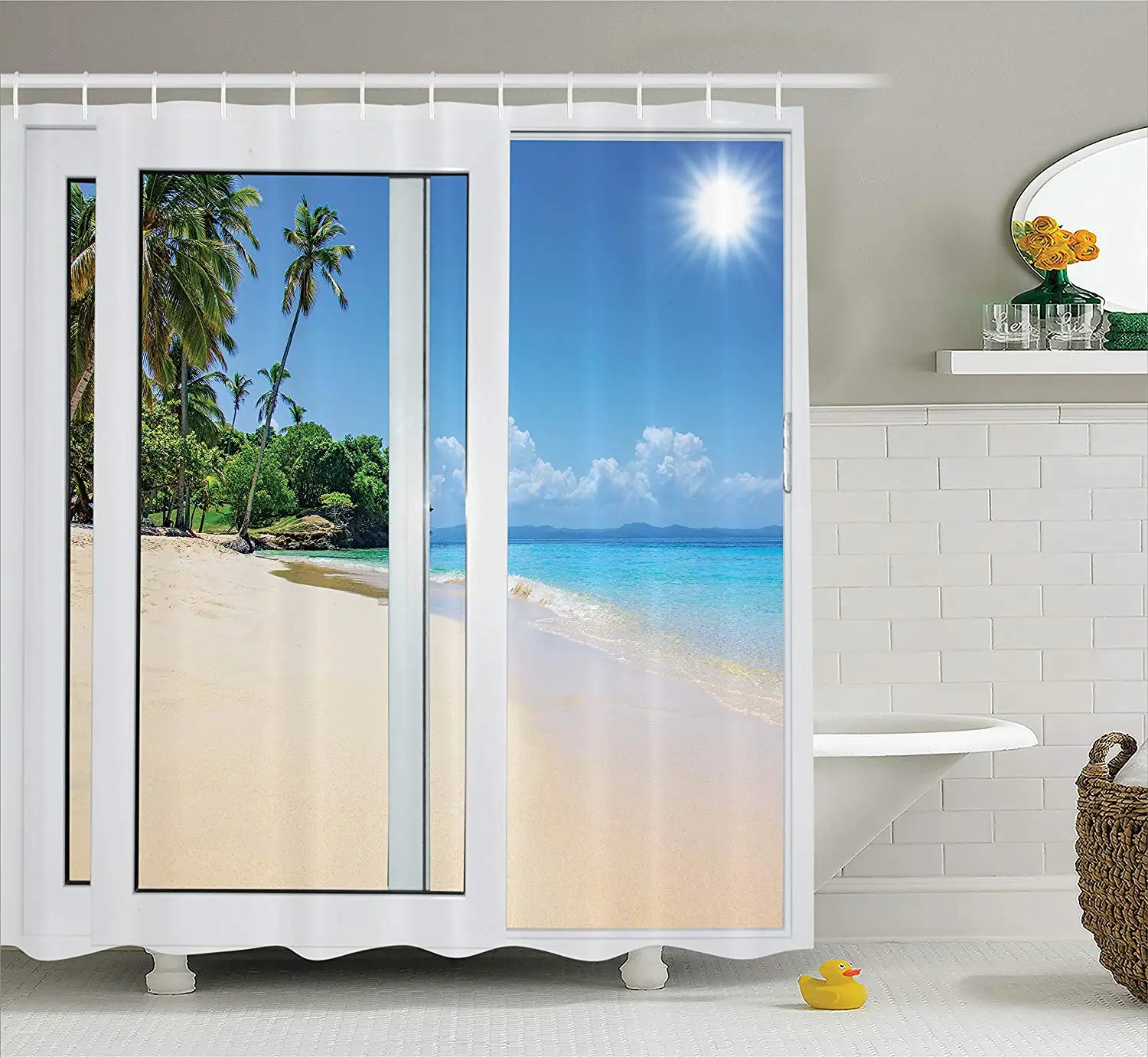 House Decor Shower Curtain Ocean View From The Window On The Island Scenery Traveling Destination Bathroom Accessories
House Decor Shower Curtain Ocean View From The Window On The Island Scenery Traveling Destination Bathroom Accessories