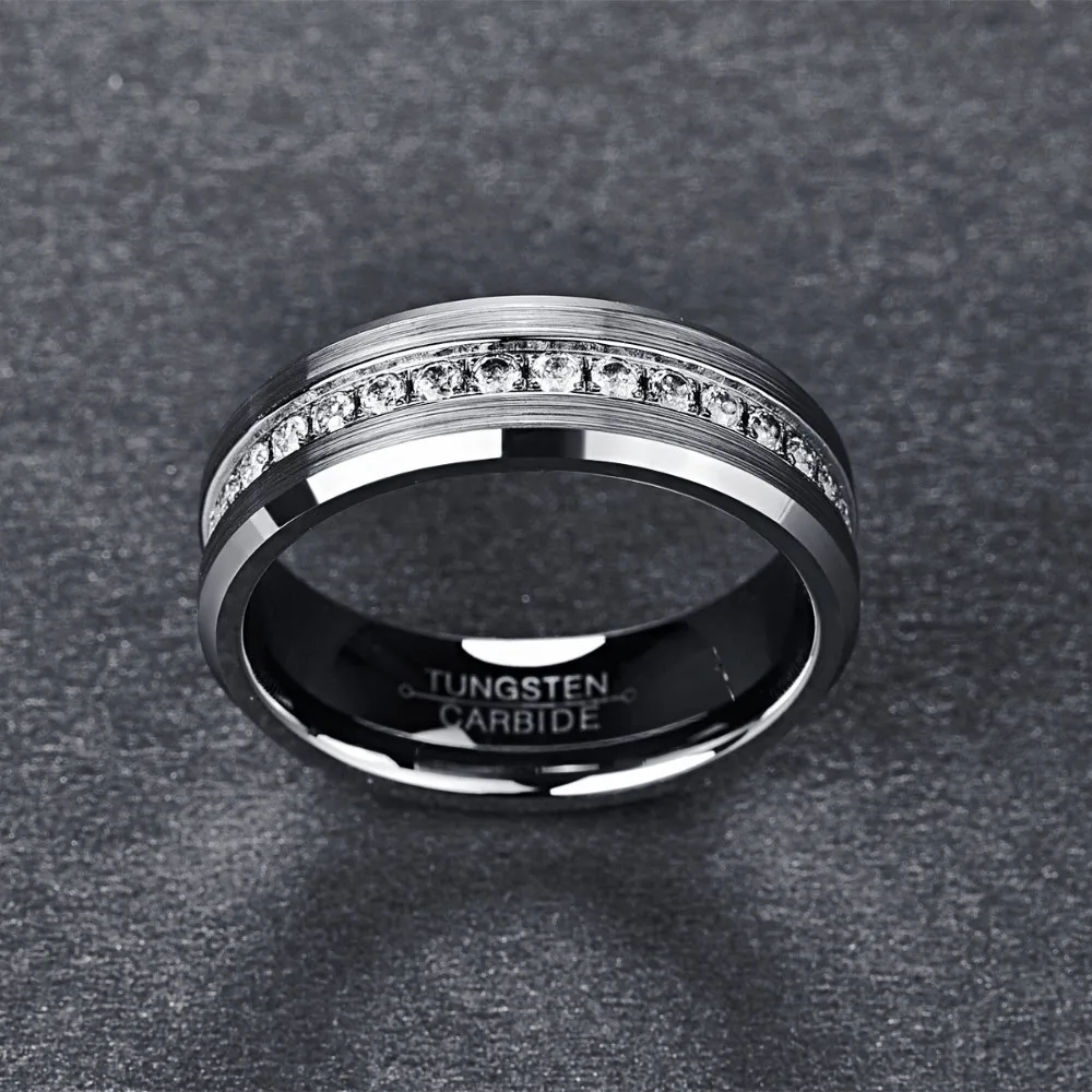 New Finger Classic Ring Electroplated Sliver Inlaid Acacia Half Frosted Tungsten Ring Man's Wedding Fine Jewelry
New Finger Classic Ring Electroplated Sliver Inlaid Acacia Half Frosted Tungsten Ring Man's Wedding Fine Jewelry