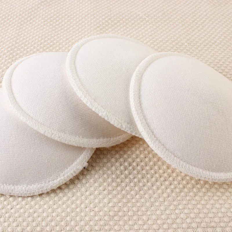 4pc Washable Reusable Breast Nursing Pads Absorbent Breastfeeding Feeding Pad