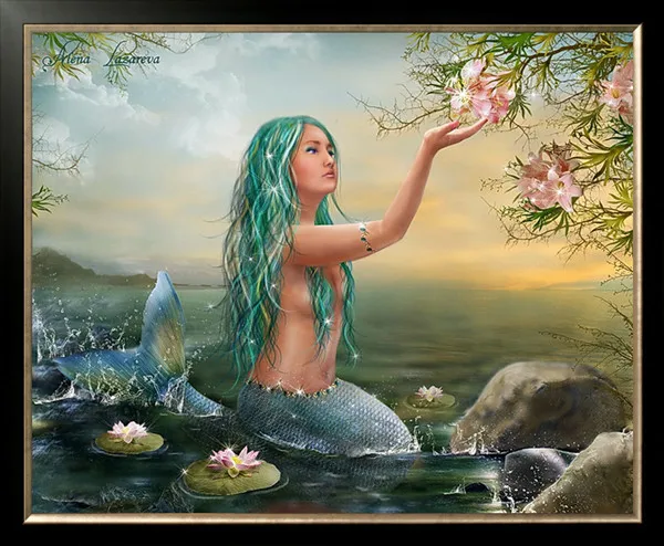 New Diamond mosaic diamond embroidery beads Beauty Mermaid flower oil diamonds cross stitch painting handwork kits wall decor
New Diamond mosaic diamond embroidery beads Beauty Mermaid flower oil diamonds cross stitch painting handwork kits wall decor