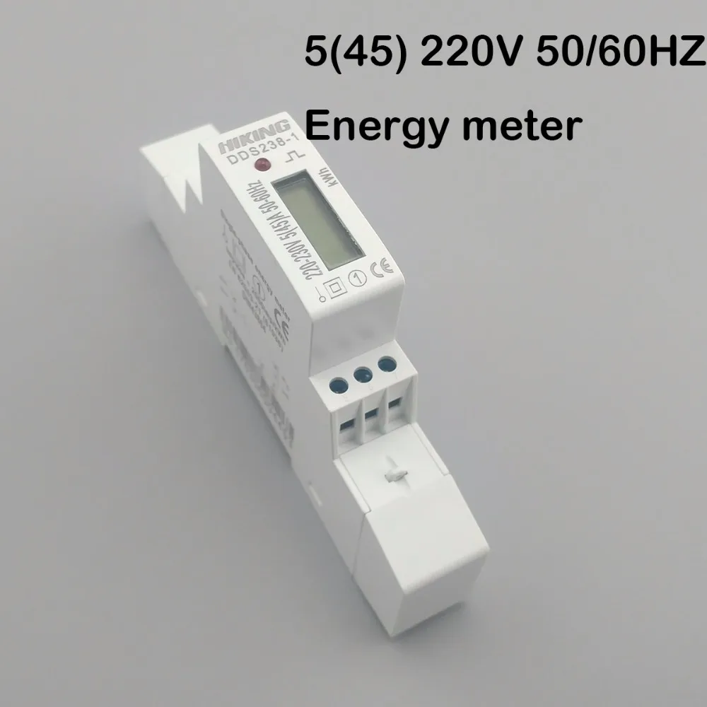 5(45)A 45A 220V 50HZ 60HZ LCD display Single phase Din rail KWH Watt hour din-rail energy meter
5(45)A 45A 220V 50HZ 60HZ LCD display Single phase Din rail KWH Watt hour din-rail energy meter