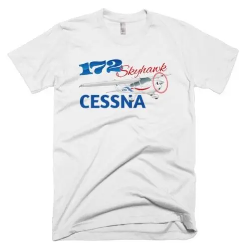 100% Cotton Print Mens Summer O-Neck Cessna 172 Skyhawk (Red/Blue) Airplane T-shirt - Personalized with Your N# Tee Shirt
100% Cotton Print Mens Summer O-Neck Cessna 172 Skyhawk (Red/Blue) Airplane T-shirt - Personalized with Your N# Tee Shirt