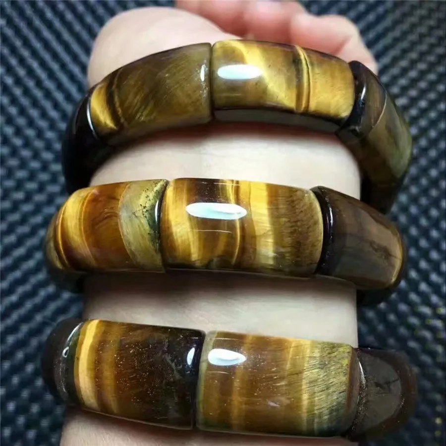 Natural Brazil Yellow Tiger's Eye Gem Stone Rectangle Beads Bracelet AAA 25x15mm
Natural Brazil Yellow Tiger's Eye Gem Stone Rectangle Beads Bracelet AAA 25x15mm