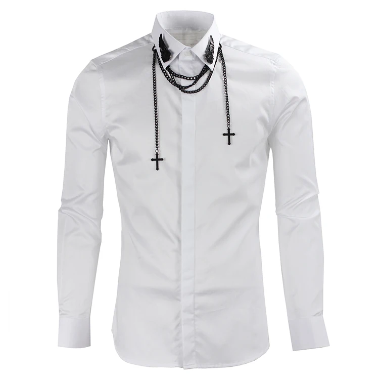 new arrival Wings metal hanging chain d male long-sleeve brand shirt 100% cotton men slring and autumn size M L XL 2XL 3XL
new arrival Wings metal hanging chain d male long-sleeve brand shirt 100% cotton men slring and autumn size M L XL 2XL 3XL