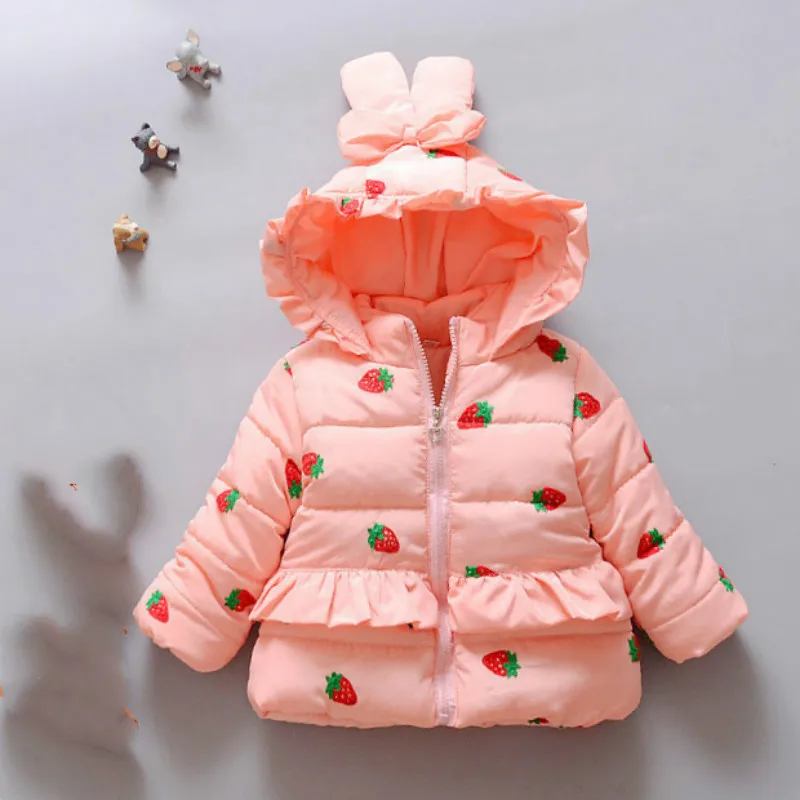 OKOUFEN 2019 new winter baby girl clothes warm child down coat strawberry Child Girls Kids Children's clothing jacket retail
OKOUFEN 2019 new winter baby girl clothes warm child down coat strawberry Child Girls Kids Children's clothing jacket retail