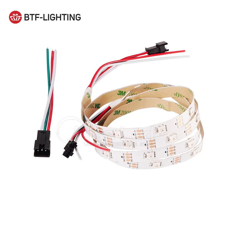 Оптовая продажа 1 м 30/60/74/96/100/144led/M WS2812B Светодиодная лента белая/черная PCB не