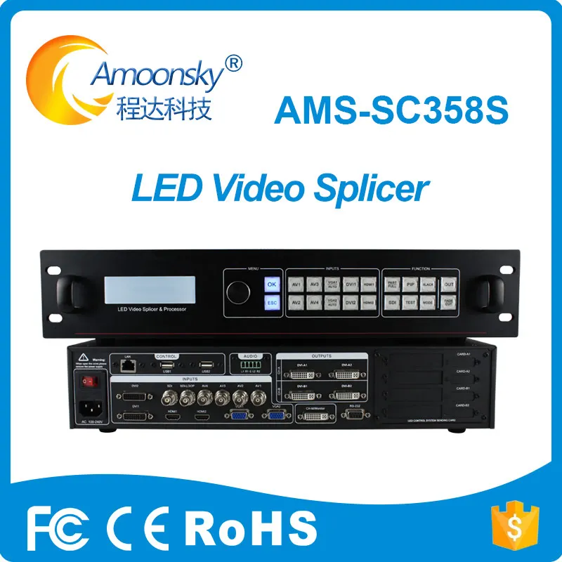 professional led system ams-sc358s sdi led wall splicer video processor for full color live transparent led screen
professional led system ams-sc358s sdi led wall splicer video processor for full color live transparent led screen