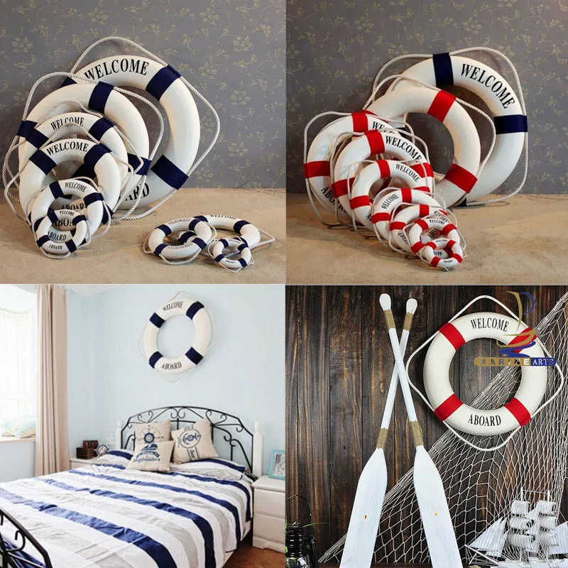 Studio Props Wall Hanging Fashion Hand Made Nautical Home Decor Life Buoy Crafts Living Room Decoration
Studio Props Wall Hanging Fashion Hand Made Nautical Home Decor Life Buoy Crafts Living Room Decoration