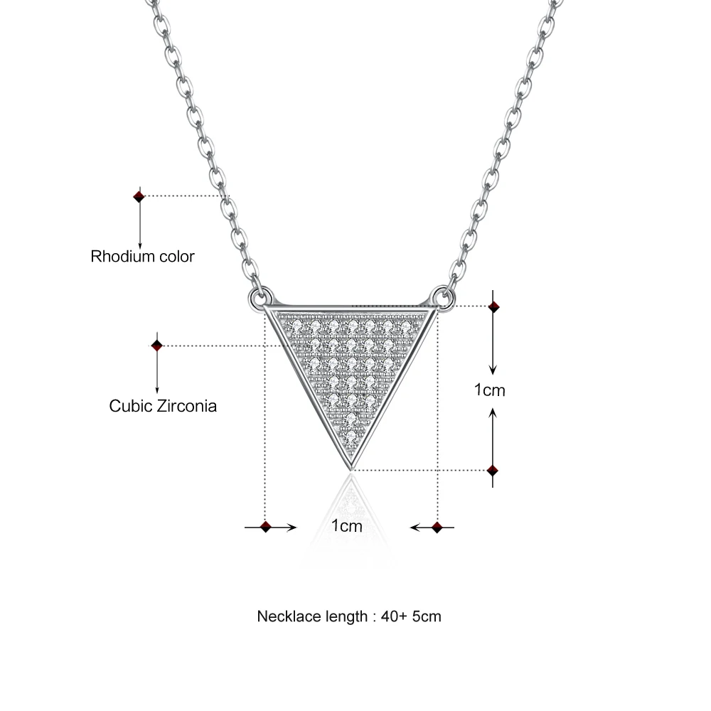 Real Sterling Silver Short Choker Chain Pendant Necklace Zirconia Triangle Jewellery Suspension 925 silver Jewelry for Summer
Real Sterling Silver Short Choker Chain Pendant Necklace Zirconia Triangle Jewellery Suspension 925 silver Jewelry for Summer