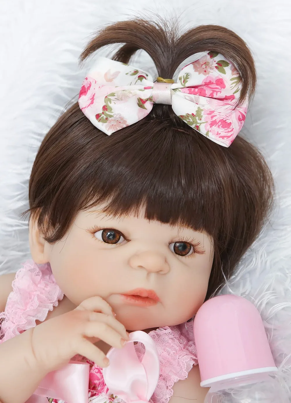 Handmade 57 cm Bebe Full Silicone Reborn Baby Doll 22 inch All Sillicone Doll Reborn Fashion Baby Girl Dolls For Kids Gifts Toys
Handmade 57 cm Bebe Full Silicone Reborn Baby Doll 22 inch All Sillicone Doll Reborn Fashion Baby Girl Dolls For Kids Gifts Toys