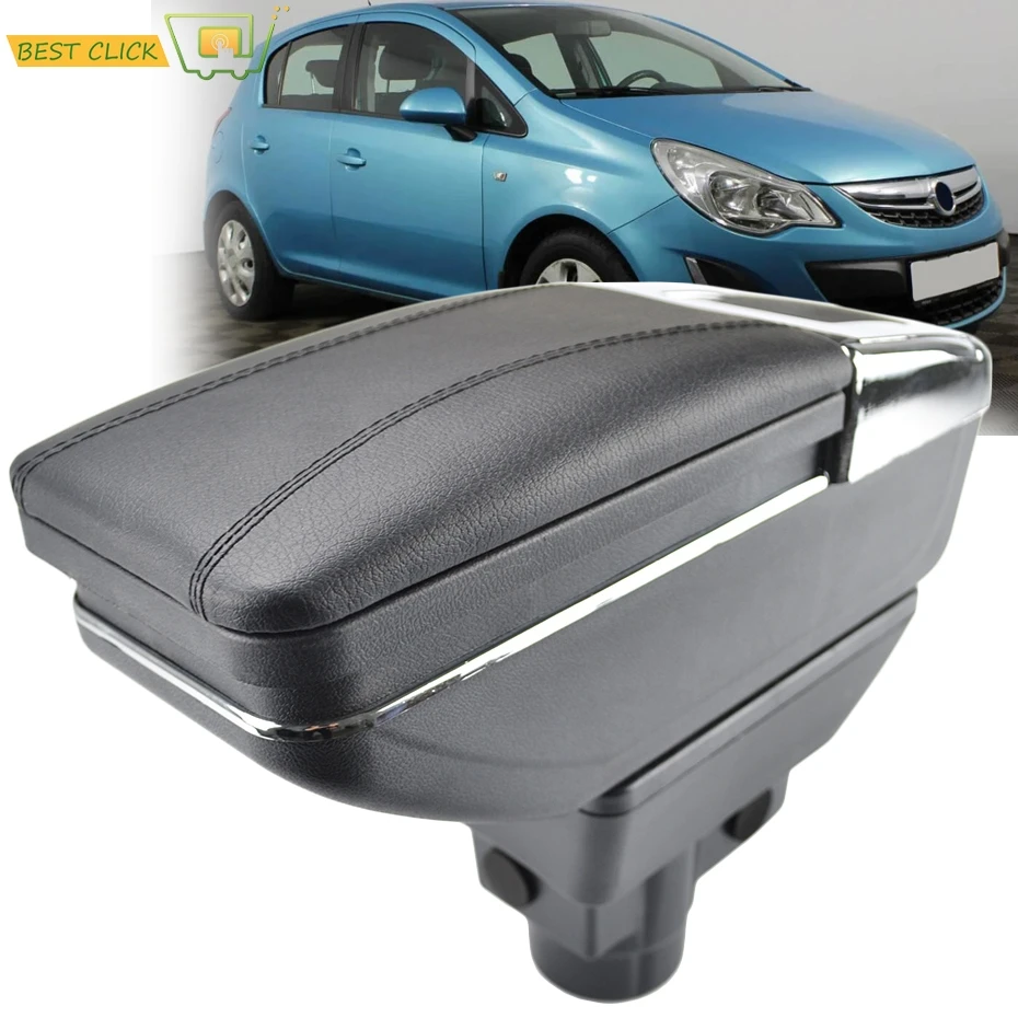 Контейнер для хранения Opel Vauxhall Corsa 2006 2014 цвет черный кожа украшение стайлинга