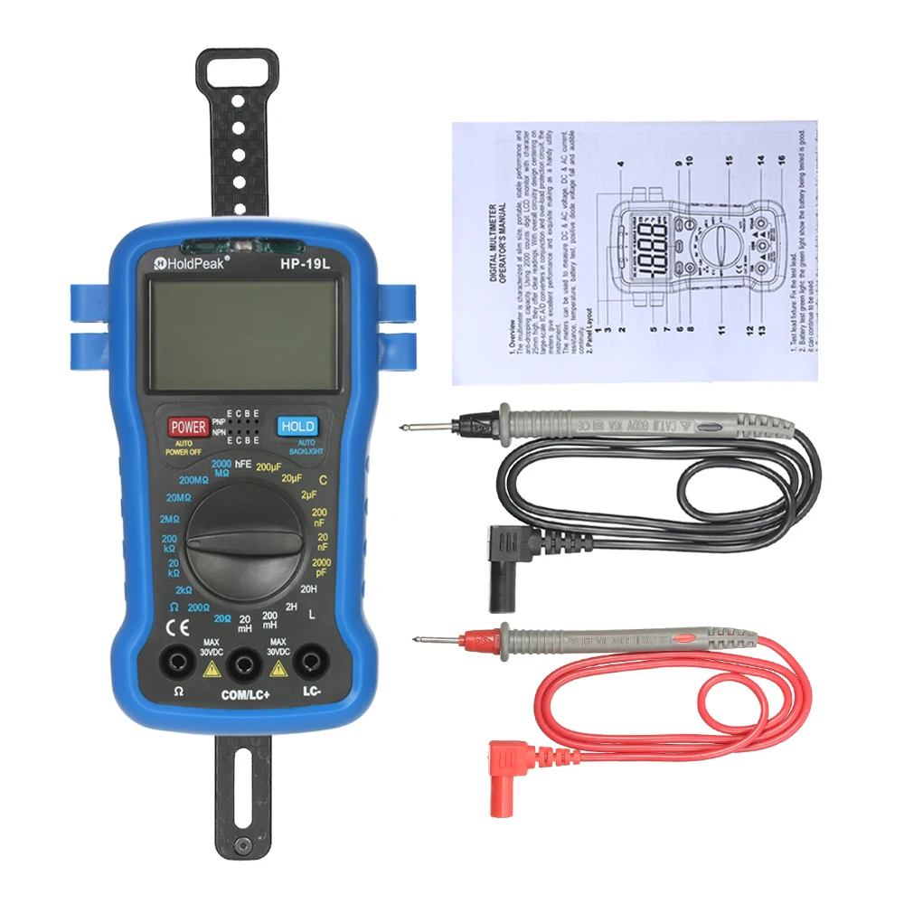 kkmoon Digital LCR Meter LCD Multimeter Resistance Capacitance Inductance Transistor hFE Test capacimetro Tester + Wrist Strap
kkmoon Digital LCR Meter LCD Multimeter Resistance Capacitance Inductance Transistor hFE Test capacimetro Tester + Wrist Strap