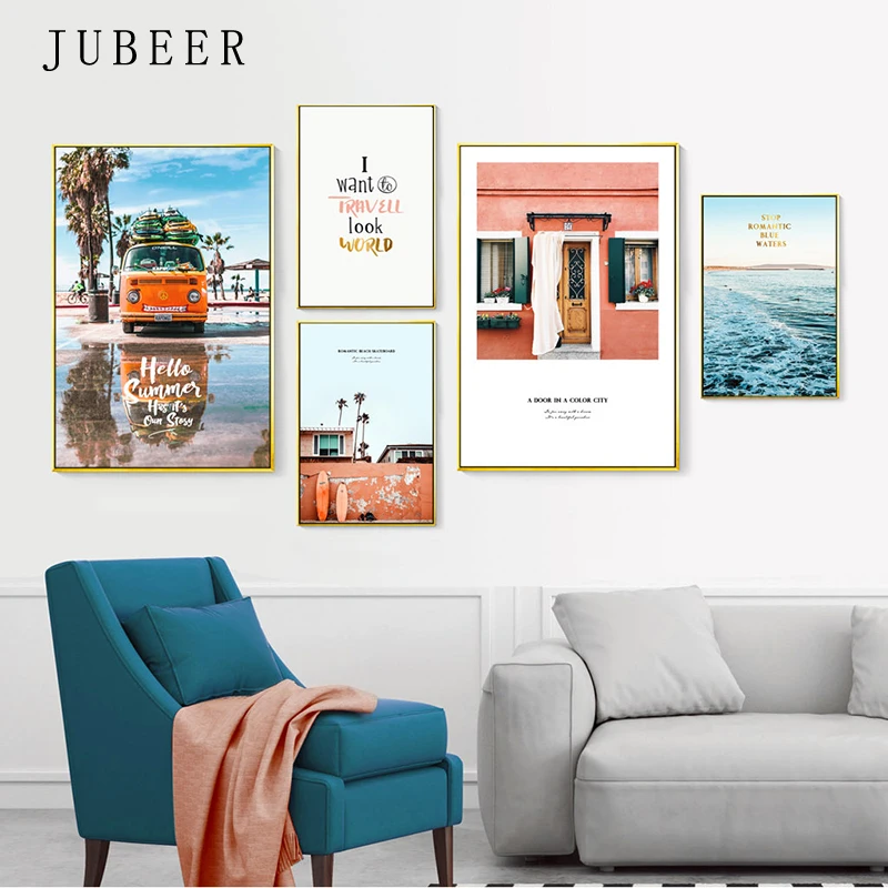 Nordic Style Landscape Posters and Prints Car Canvas Painting Sea Wave Cuadros Decoracion Salon Posters on the Wall Modern
Nordic Style Landscape Posters and Prints Car Canvas Painting Sea Wave Cuadros Decoracion Salon Posters on the Wall Modern
