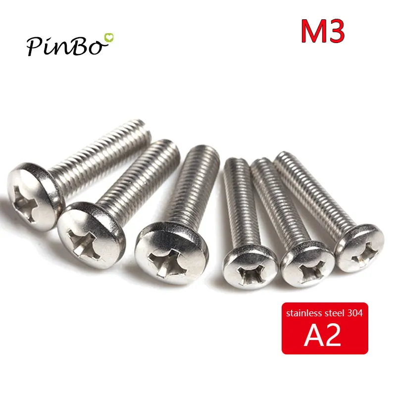 100Pcs Practical M3 Hot selling DIN7985 M3 (3mm) Phillips Pan Head Machine Screws
100Pcs Practical M3 Hot selling DIN7985 M3 (3mm) Phillips Pan Head Machine Screws