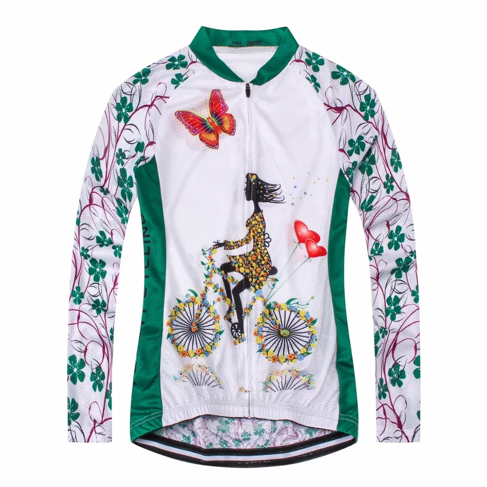 TELEYI Women Cycling Jersey Mtb Bicycle long sleeve Clothing Maillot Roupa Ciclismo Bike Outdoor butterfly Red/Green Sportswear
TELEYI Women Cycling Jersey Mtb Bicycle long sleeve Clothing Maillot Roupa Ciclismo Bike Outdoor butterfly Red/Green Sportswear
