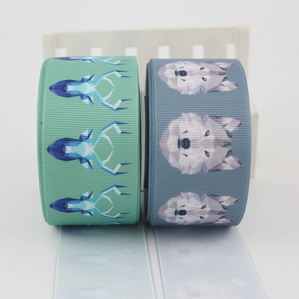 1-1/2" grosgrain ribbon 38mm wolf printed grosgrain ribbon Handmade Fashionable Festival Party Home Decoration
1-1/2" grosgrain ribbon 38mm wolf printed grosgrain ribbon Handmade Fashionable Festival Party Home Decoration