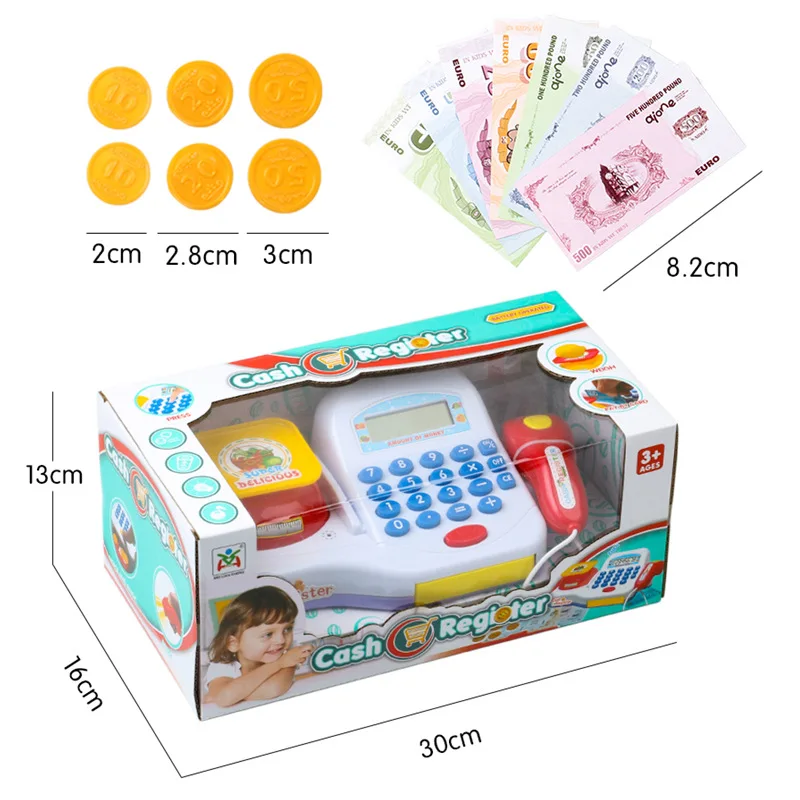 Simulated Cashier Cash Role play Pretend Play Toys Classic Supermarket Cash Register Early Educational Toys Cute Pattern Design
Simulated Cashier Cash Role play Pretend Play Toys Classic Supermarket Cash Register Early Educational Toys Cute Pattern Design