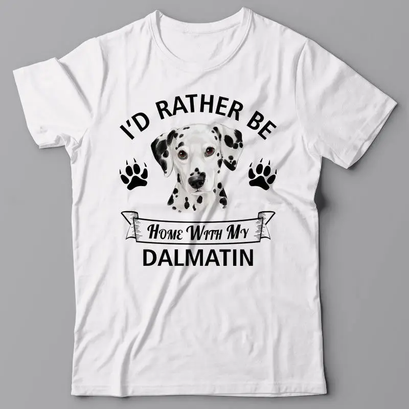 Summer Short Sleeve Size Dalmatin T-Shirt - I'D Rather Be Home with My Dalmatin Dog - Gift for Dog Owner T-Shirts
Summer Short Sleeve Size Dalmatin T-Shirt - I'D Rather Be Home with My Dalmatin Dog - Gift for Dog Owner T-Shirts