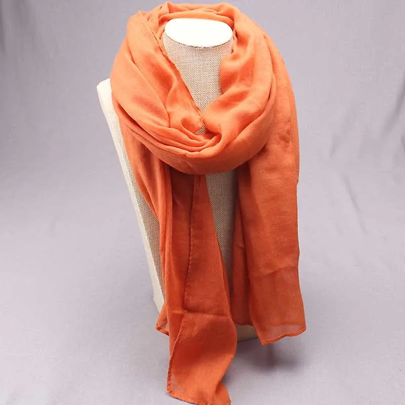 Шарф S M MISM Модный высококачественный длинный однотонный шарф шифоновый хиджаб