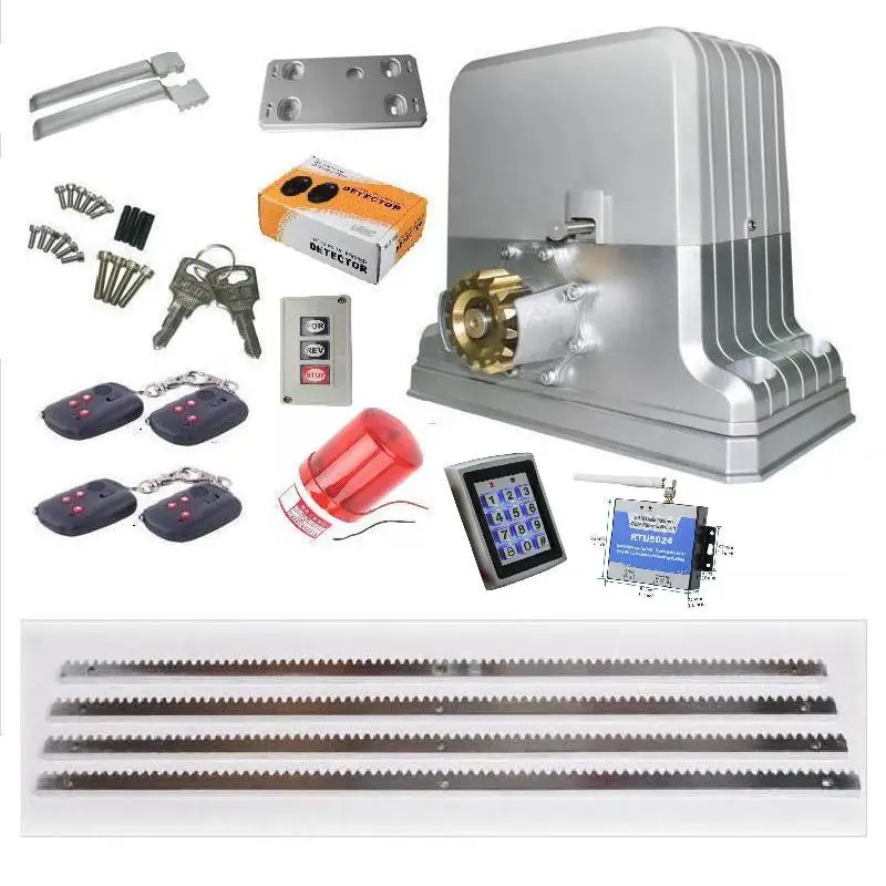 Free shipping 800kg automatic electric sliding gate motor 4 remote control 4m steel racks(sensor lamp keypad GSM optional)
Free shipping 800kg automatic electric sliding gate motor 4 remote control 4m steel racks(sensor lamp keypad GSM optional)