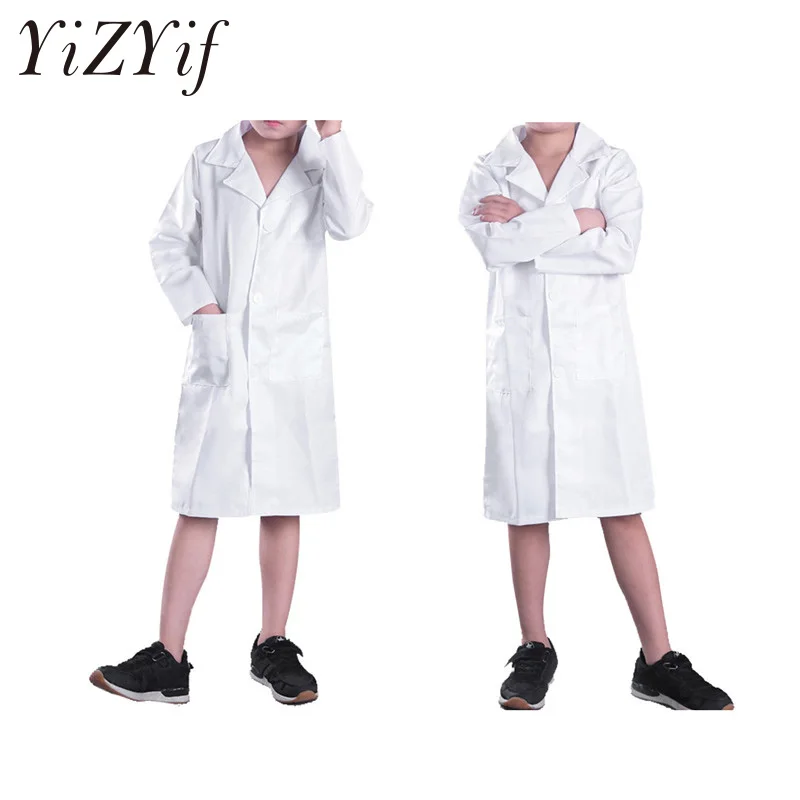 Unisex Boy Girls Long Sleeves Doctor Cosplay Uniform Lab Coat Halloween Party Costume Dress Up Children Doctor Role Play Clothes
Unisex Boy Girls Long Sleeves Doctor Cosplay Uniform Lab Coat Halloween Party Costume Dress Up Children Doctor Role Play Clothes