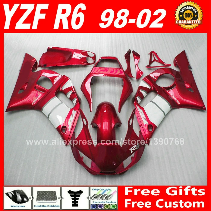 Комплект обтекателей для YAMAHA R6 1998-2002, 1999, 2000, пластиковые детали 98, 99, 00, 01, 02, красный, белый
Комплект обтекателей для YAMAHA R6 1998-2002, 1999, 2000, пластиковые детали 98, 99, 00, 01, 02, красный, белый