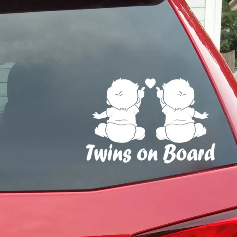 Автомобильные товары Twins Baby On Board автомобильные наклейки для фототехники