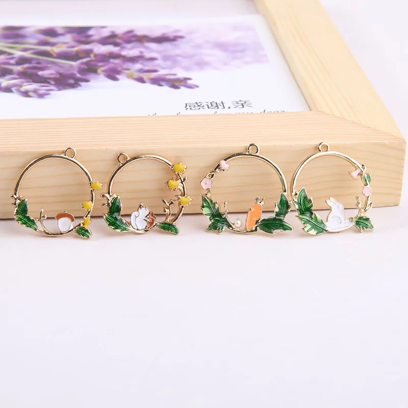 10pcs Wreath Rabbit Radish Squirrel Pine Cone Enamel Charms Oil Drop Alloy Floating Pendant Fashion Jewelry Accessories FX057
10pcs Wreath Rabbit Radish Squirrel Pine Cone Enamel Charms Oil Drop Alloy Floating Pendant Fashion Jewelry Accessories FX057