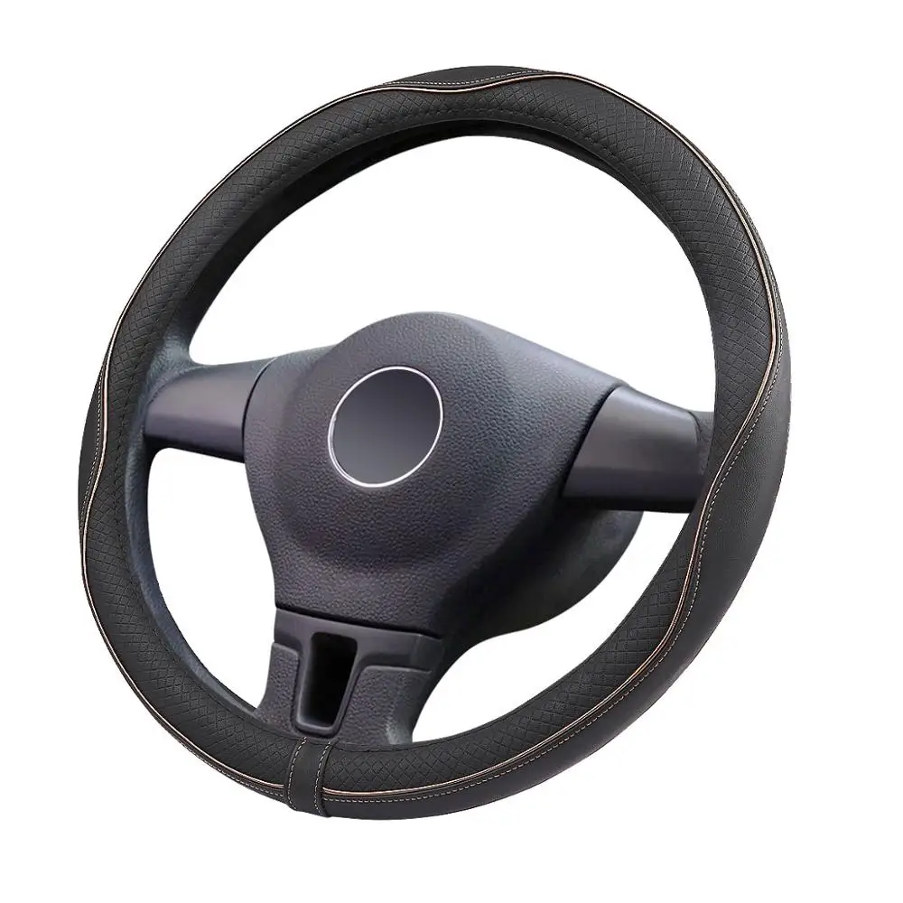 GLCC DIY Genuine Leather Car Covers For Steering Wheel Protector Black Color Universal 38cm Steering Wheel Cover Car Accessories
GLCC DIY Genuine Leather Car Covers For Steering Wheel Protector Black Color Universal 38cm Steering Wheel Cover Car Accessories