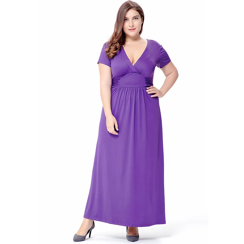 Summer Dress Women Maxi Dresses Long Plus Size 6XL V Neck Short Sleeve Elegant Club Party Dresses
Summer Dress Women Maxi Dresses Long Plus Size 6XL V Neck Short Sleeve Elegant Club Party Dresses