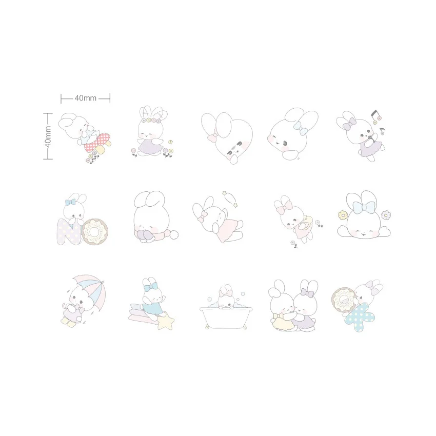 20pack/lot cartoon mini paper sticker rabbit animal decoration stickers DIY diary scrapbooking planner label sticker
20pack/lot cartoon mini paper sticker rabbit animal decoration stickers DIY diary scrapbooking planner label sticker