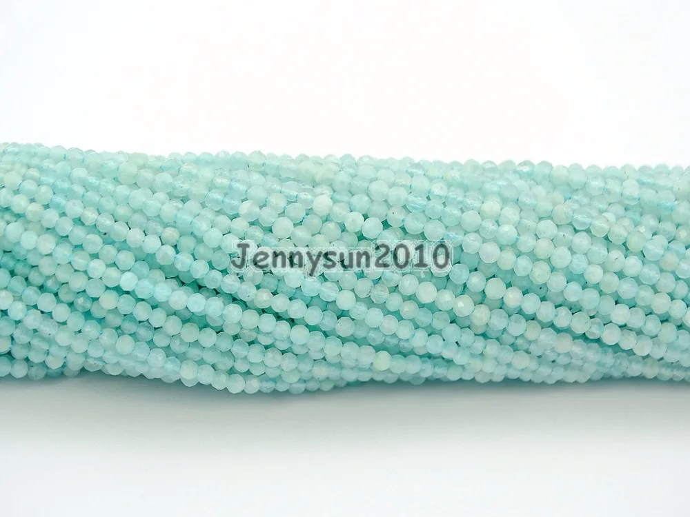 Brilliant Cut Shining Natural Amazonite Gems Stone 2mm~2.7mm Faceted Round Beads Jewelry Making 2 Strands/Pack
Brilliant Cut Shining Natural Amazonite Gems Stone 2mm~2.7mm Faceted Round Beads Jewelry Making 2 Strands/Pack