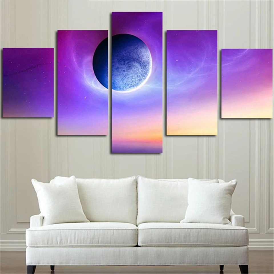 Canvas HD Prints Home Decorative Painting Planet Landscape 5 Pieces Bedside Background Wall Art Modular Pictures Artwork Poster
Canvas HD Prints Home Decorative Painting Planet Landscape 5 Pieces Bedside Background Wall Art Modular Pictures Artwork Poster