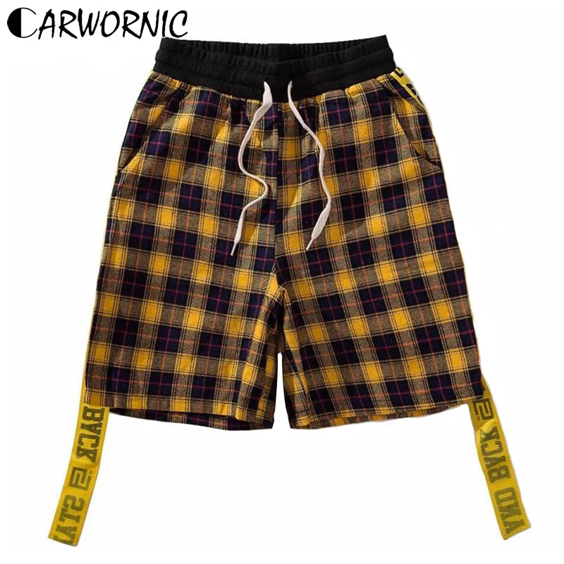 CARWORNIC Men's Plaid Hip Hop Shorts Casual Summer Flannel Checkered Swag Ribbon Jogger Short Male Elastic Waist Sweatpant Short
CARWORNIC Men's Plaid Hip Hop Shorts Casual Summer Flannel Checkered Swag Ribbon Jogger Short Male Elastic Waist Sweatpant Short