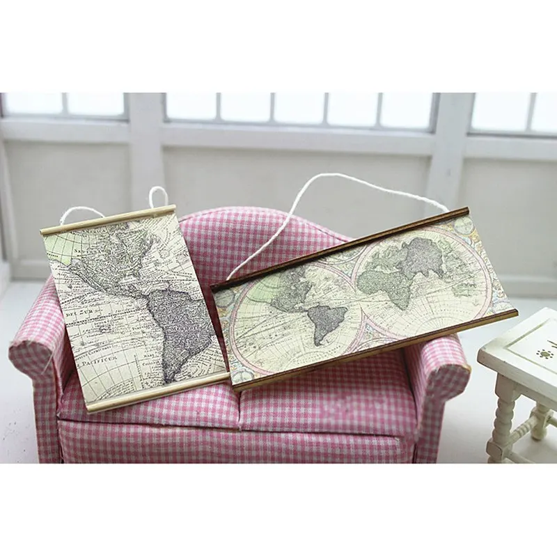1/12 Dollhouse Miniature Accessories Mini World Map Simulation Furniture Model Toys for Doll House Decoration
1/12 Dollhouse Miniature Accessories Mini World Map Simulation Furniture Model Toys for Doll House Decoration