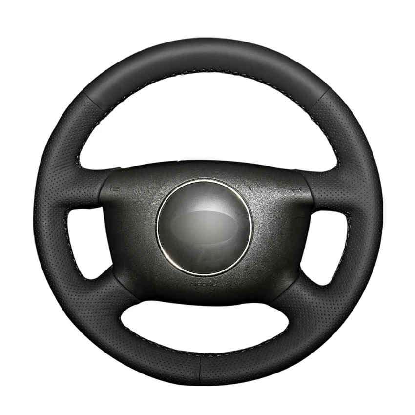 Hand-stitched Black PU Artificial Leather Car Steering Wheel Cover for Audi A2 8Z A3 8L Sprotback A4 B5 B6 Avant A6 C5 A8 D2 S4
Hand-stitched Black PU Artificial Leather Car Steering Wheel Cover for Audi A2 8Z A3 8L Sprotback A4 B5 B6 Avant A6 C5 A8 D2 S4