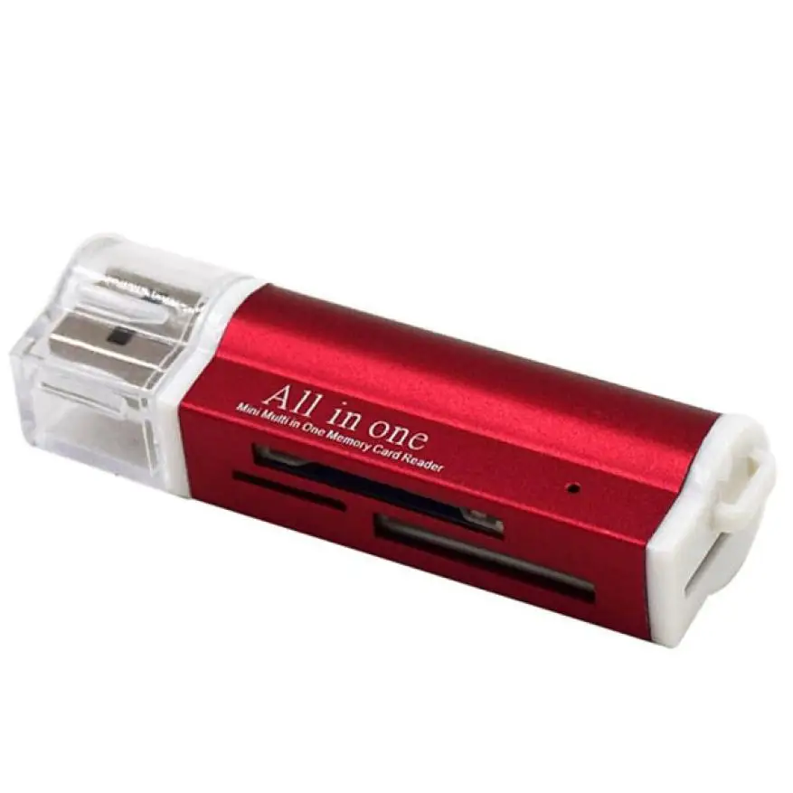 Malloom 2018 универсальный металлический USB 2 0 мульти SD TF кардридер для ПК компьютера
