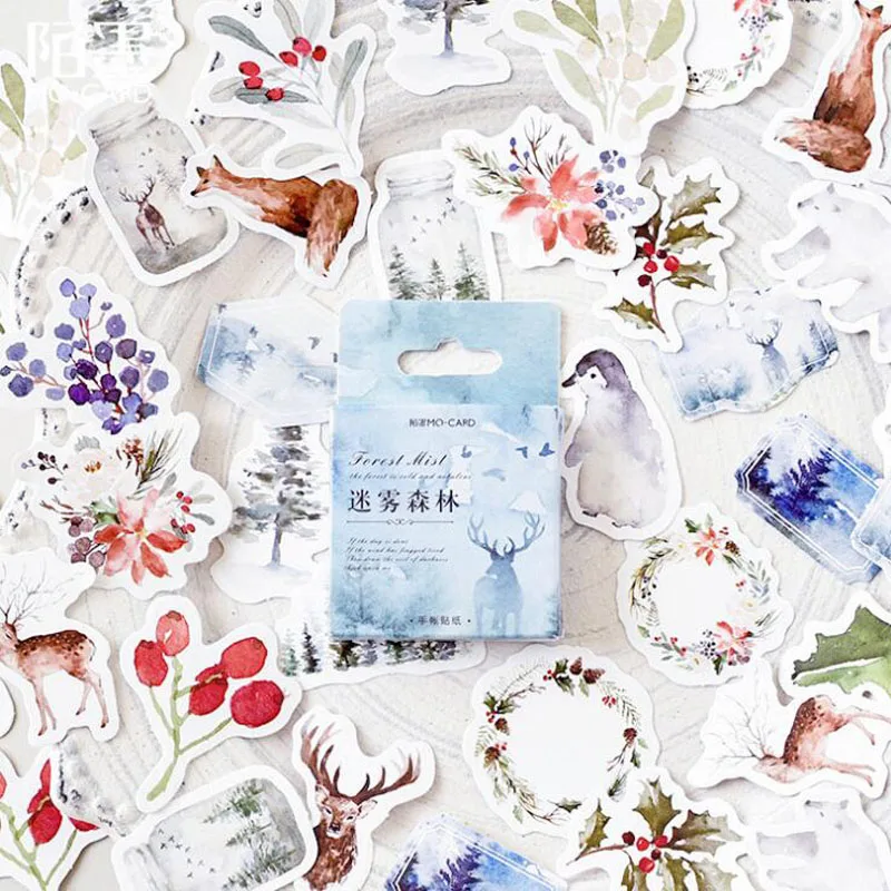 46 Pcs/box Cute Foggy Forest Label Kawaii Handmade Adhesive Paper DIY Scrapbooking Diary Stick Office School Supplies Stationery
46 Pcs/box Cute Foggy Forest Label Kawaii Handmade Adhesive Paper DIY Scrapbooking Diary Stick Office School Supplies Stationery