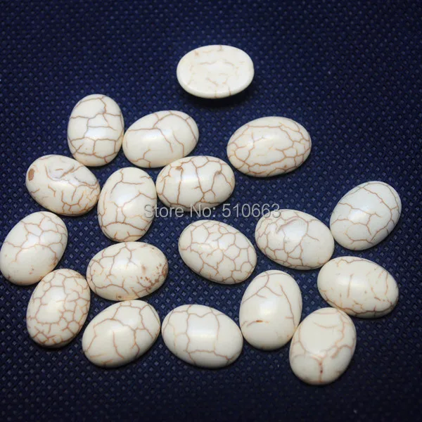 50 Pieces/Lot White Turquoisee Cabochon Oval Shape Beads Accessories For Earring or Pendant Size 20x30mm
50 Pieces/Lot White Turquoisee Cabochon Oval Shape Beads Accessories For Earring or Pendant Size 20x30mm