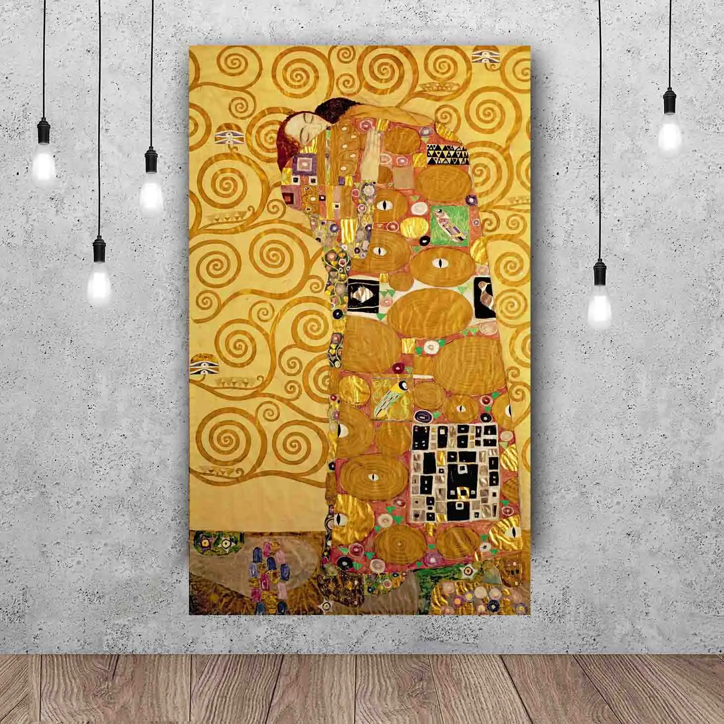 Gustav Klimt Kiss Painting Printed On Canvas Wall Prints And Posters Art Prints for Living Room Home Decor Unframed
Gustav Klimt Kiss Painting Printed On Canvas Wall Prints And Posters Art Prints for Living Room Home Decor Unframed