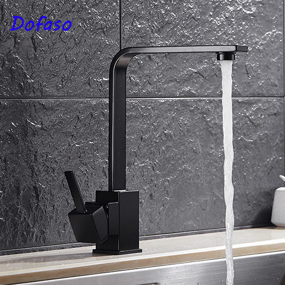 Dofaso Black kitchen faucet cold and hot water bathroom dual sink Square basin Faucet Luxury Deck Mounted
Dofaso Black kitchen faucet cold and hot water bathroom dual sink Square basin Faucet Luxury Deck Mounted
