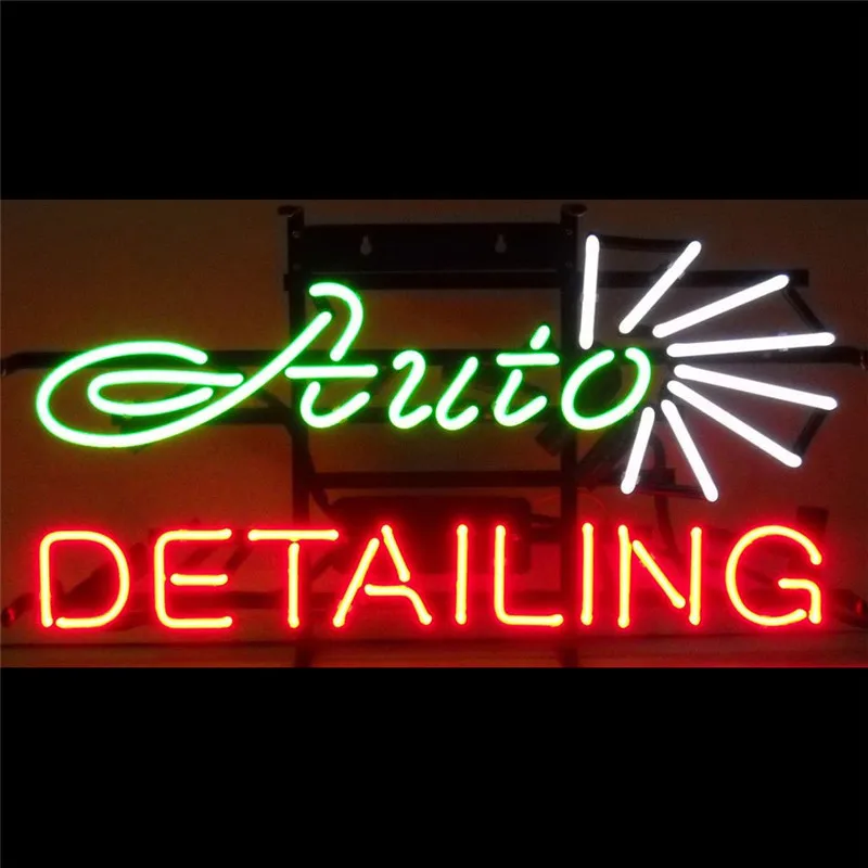 17*14" AUTO DETAILING NEON SIGN Signboard REAL GLASS BEER BAR PUB Billiards display Restaurant Shop outdoor Light Signs
17*14" AUTO DETAILING NEON SIGN Signboard REAL GLASS BEER BAR PUB Billiards display Restaurant Shop outdoor Light Signs