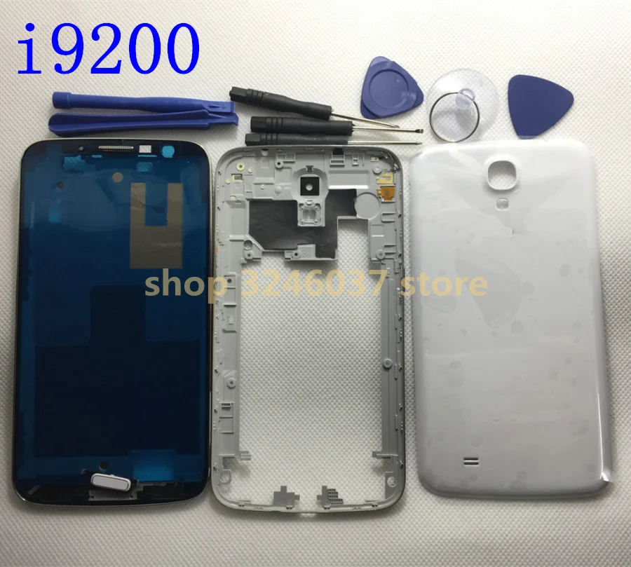 

For Samsung Galaxy Mega 6.3 i9200 Housing Full Set Front Middle Bezel Frame Battery Door Cover Case+Buttons+Tools