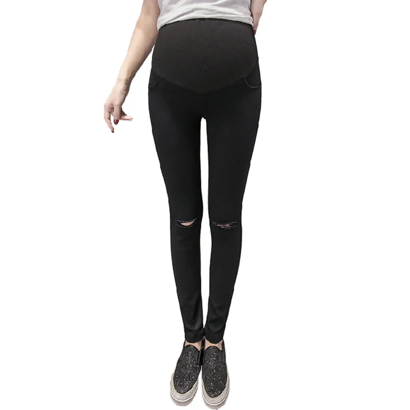 Spring and summer Korean women pregnant women hole hole stomach lift trousers was thin pregnant women leggings
Spring and summer Korean women pregnant women hole hole stomach lift trousers was thin pregnant women leggings