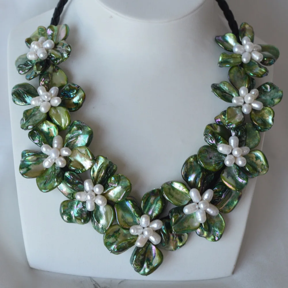 2019 Europe Brand Luxury Nautral Green Shell Flower Choker Necklace Female Vintage Jewelry
2019 Europe Brand Luxury Nautral Green Shell Flower Choker Necklace Female Vintage Jewelry