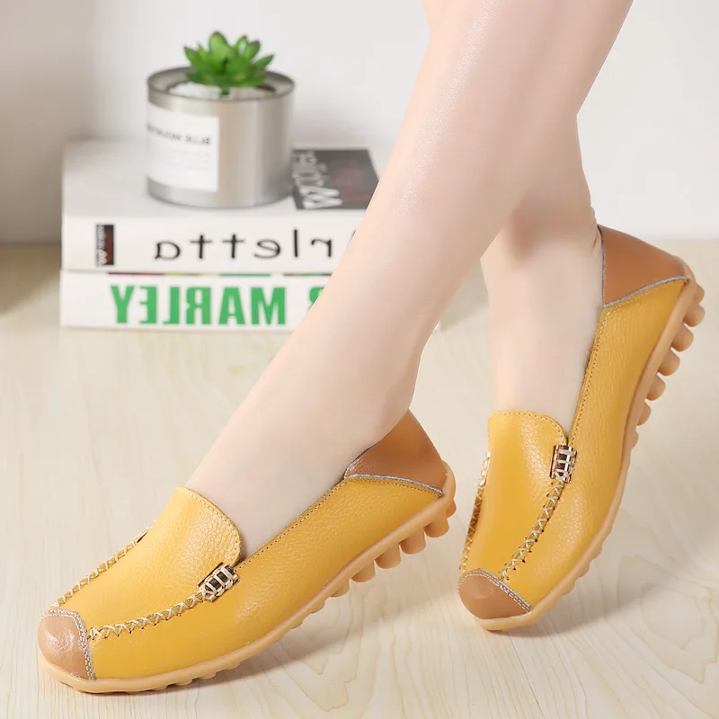 Women Real Leather Shoes Pointed Toe Mixed color Moccasins Mother Loafers Soft Leisure Flats Female Driving Casual Footwear
Women Real Leather Shoes Pointed Toe Mixed color Moccasins Mother Loafers Soft Leisure Flats Female Driving Casual Footwear