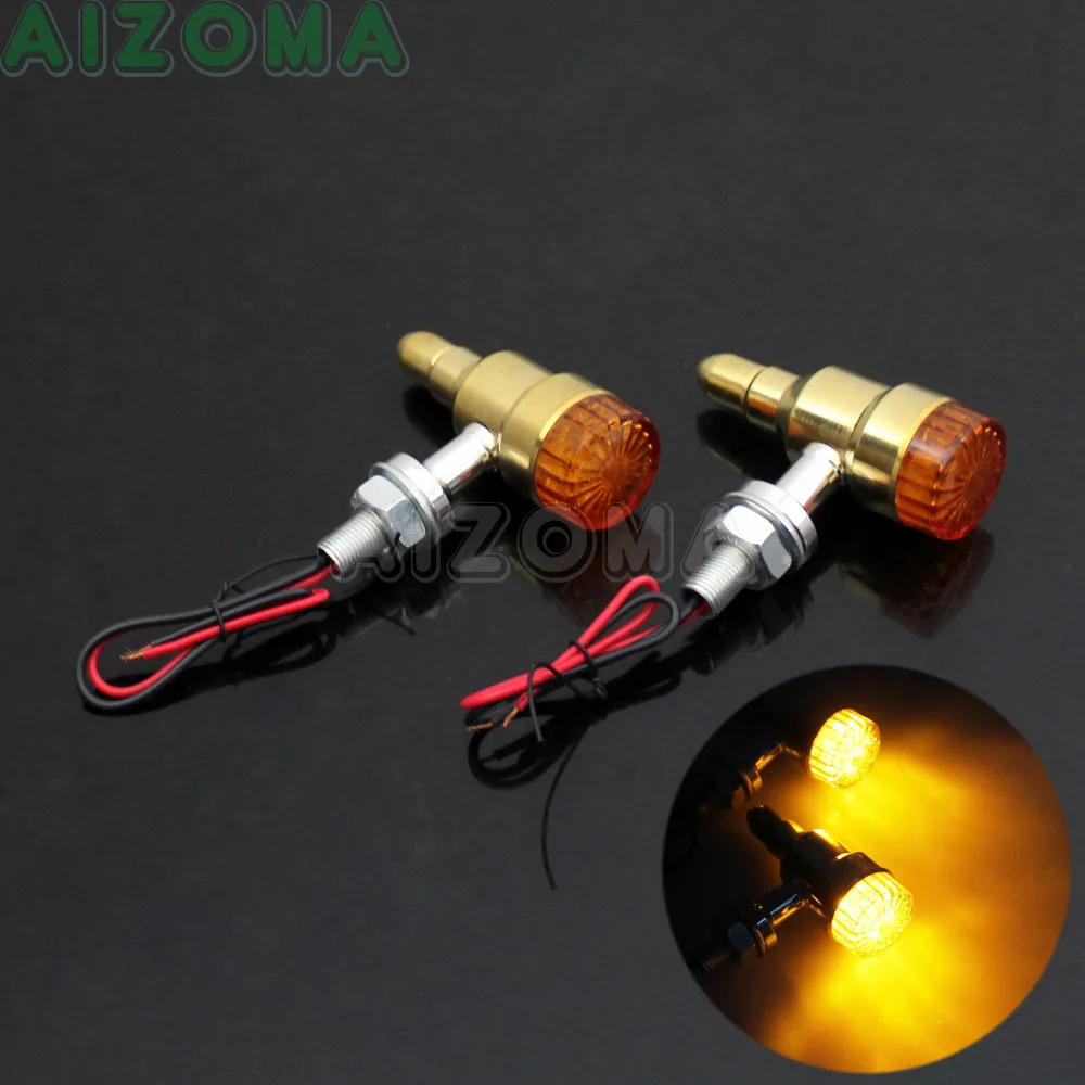 2x Brass Turn Signal Light Motorcycle Vintage Indicator Flasher Universal For Harley Chopper Bobber Cruiser Amber Blinker Lamp
2x Brass Turn Signal Light Motorcycle Vintage Indicator Flasher Universal For Harley Chopper Bobber Cruiser Amber Blinker Lamp