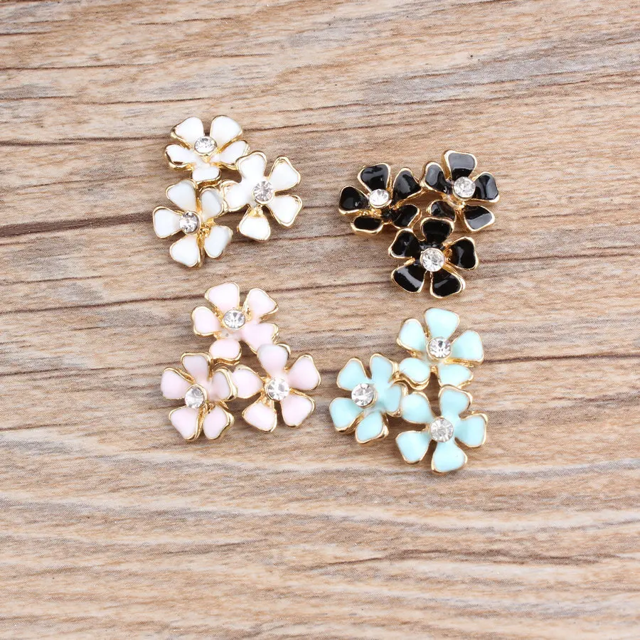 20mm Rhinestone Gold Color Enamel Charm Flower Shape Crystal Oil Drop Flower Jewelry Charms For DIY Necklace Bracelet Making
20mm Rhinestone Gold Color Enamel Charm Flower Shape Crystal Oil Drop Flower Jewelry Charms For DIY Necklace Bracelet Making
